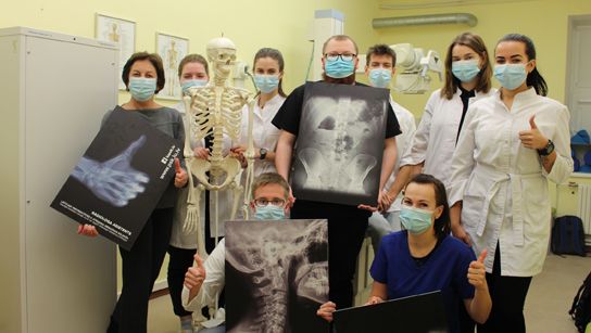 radioloģijas studenti