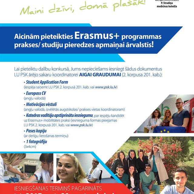 Pagarināta pietikšanās Erasmus+